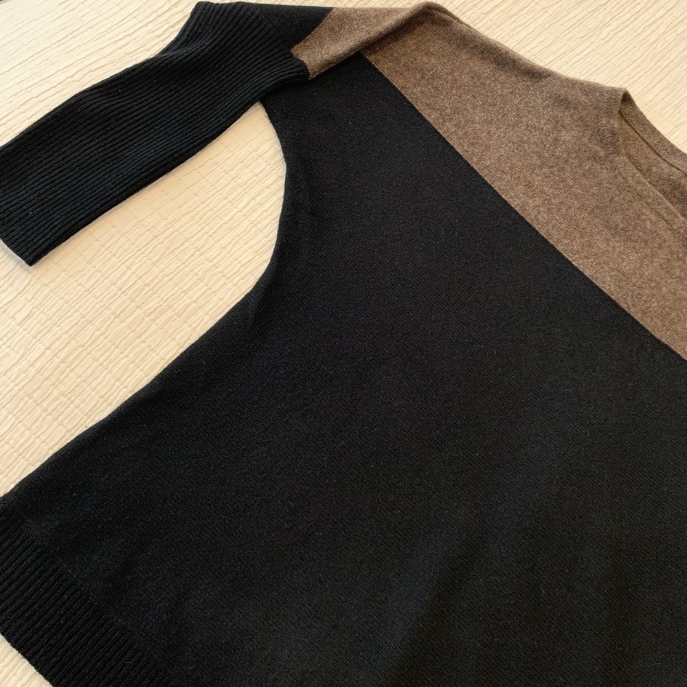 BCBGMAXAZRIA Karlie Color-Block Tunic Sweater SZ M